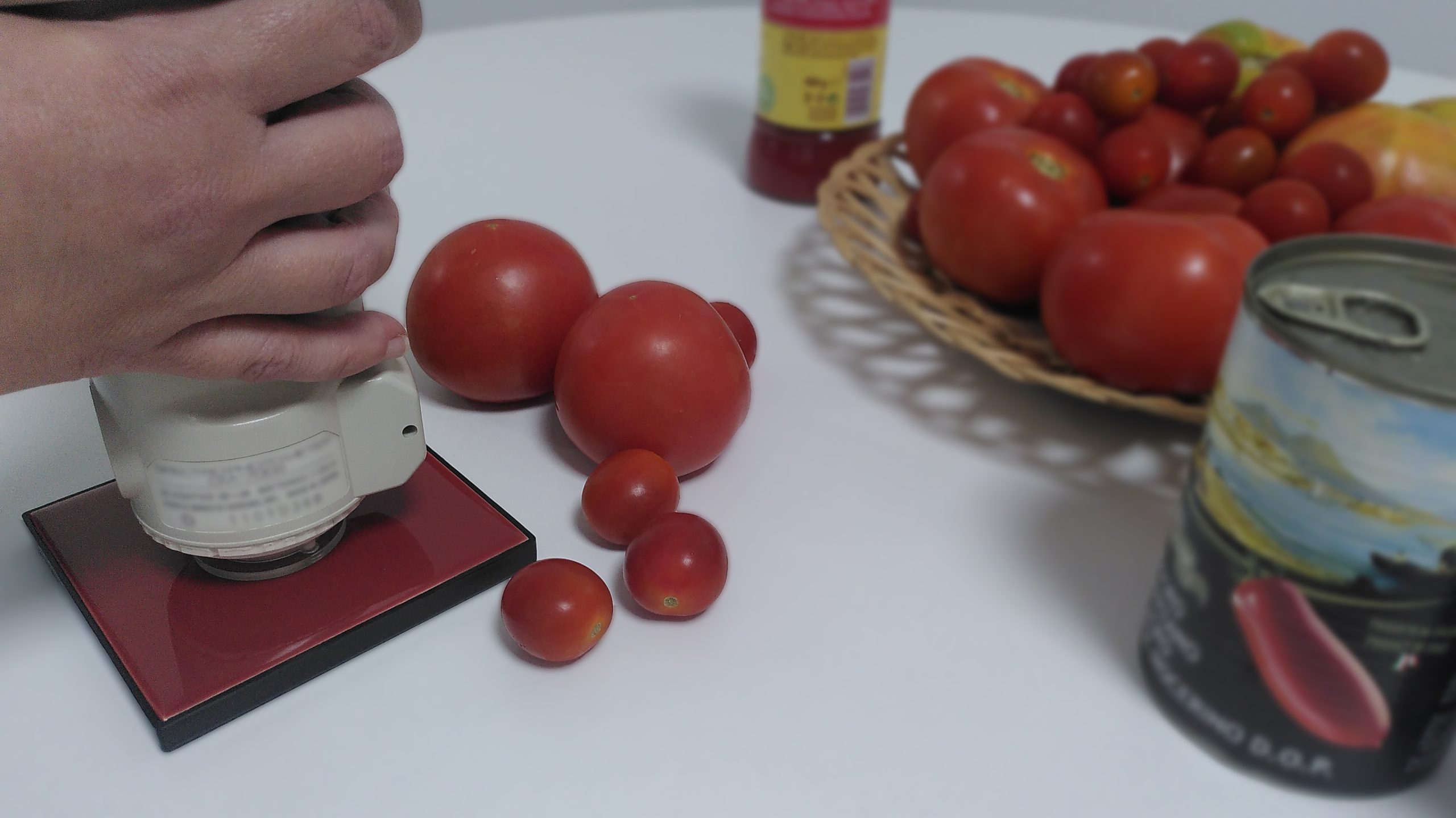 Patrón específico para medida del color del tomate