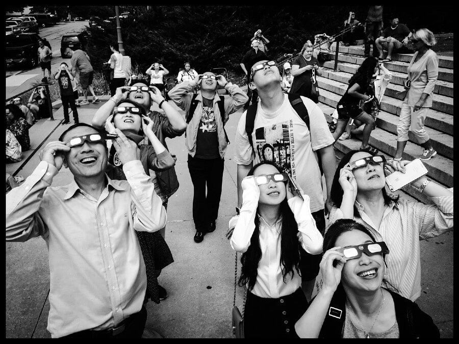 Gafas de observación directa del Sol