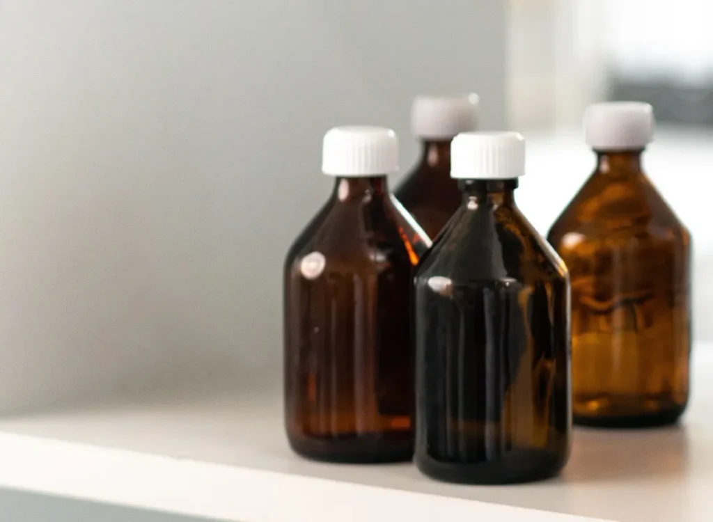 transmisión espectral en envases farmacéuticos, Viales de cristal
